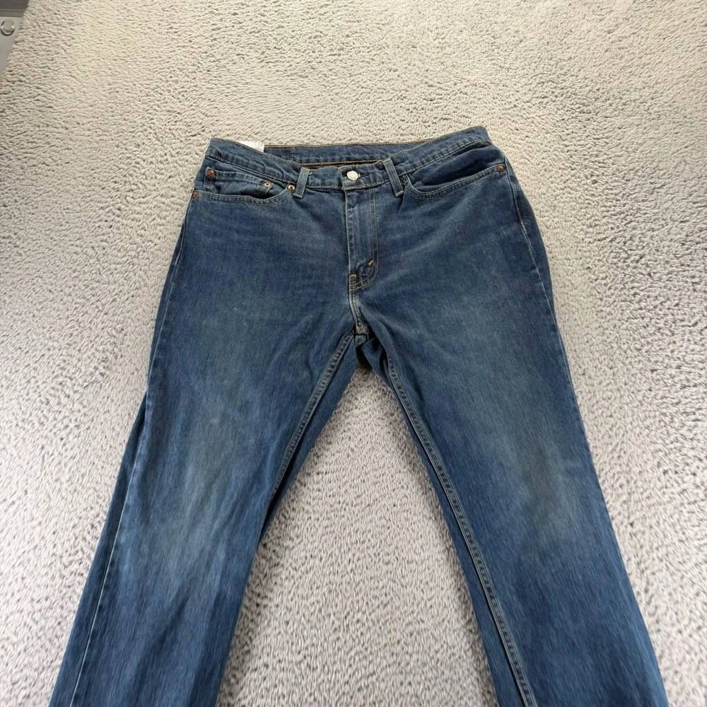 Levi's 511 Jeans Men 34x32 Blue‎ Cotton Denim Straight Leg Faded Workwear Travel
